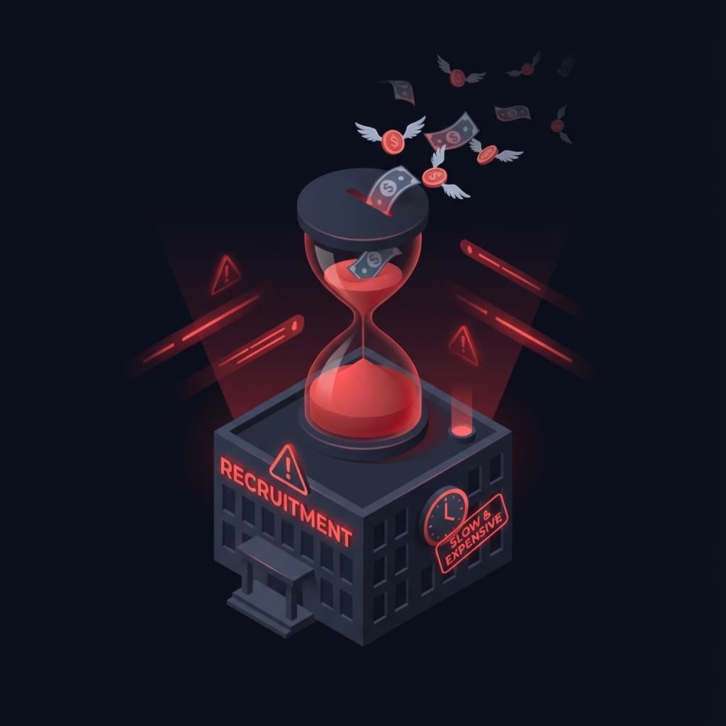 Recruiters = slow + expensive